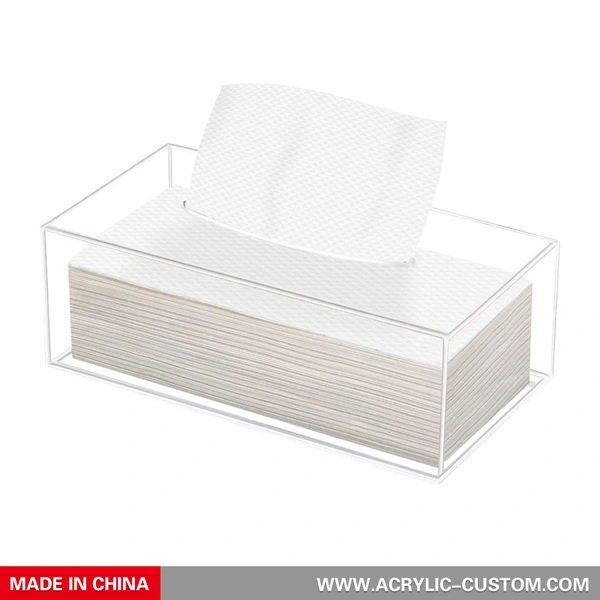 Оптовая крышка прямоугольной коробки для салфеток - акриловая коробка для салфеток