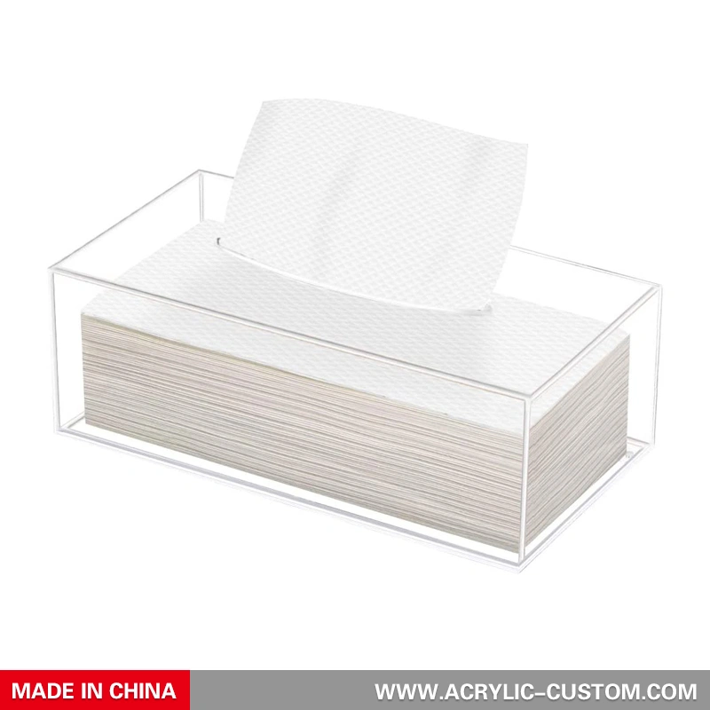 Оптовая крышка прямоугольной коробки для салфеток - акриловая коробка для салфеток