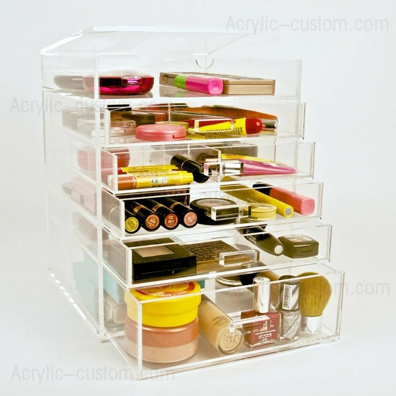 化粧台用引き出し付きの安い大型化粧オーガナイザー 