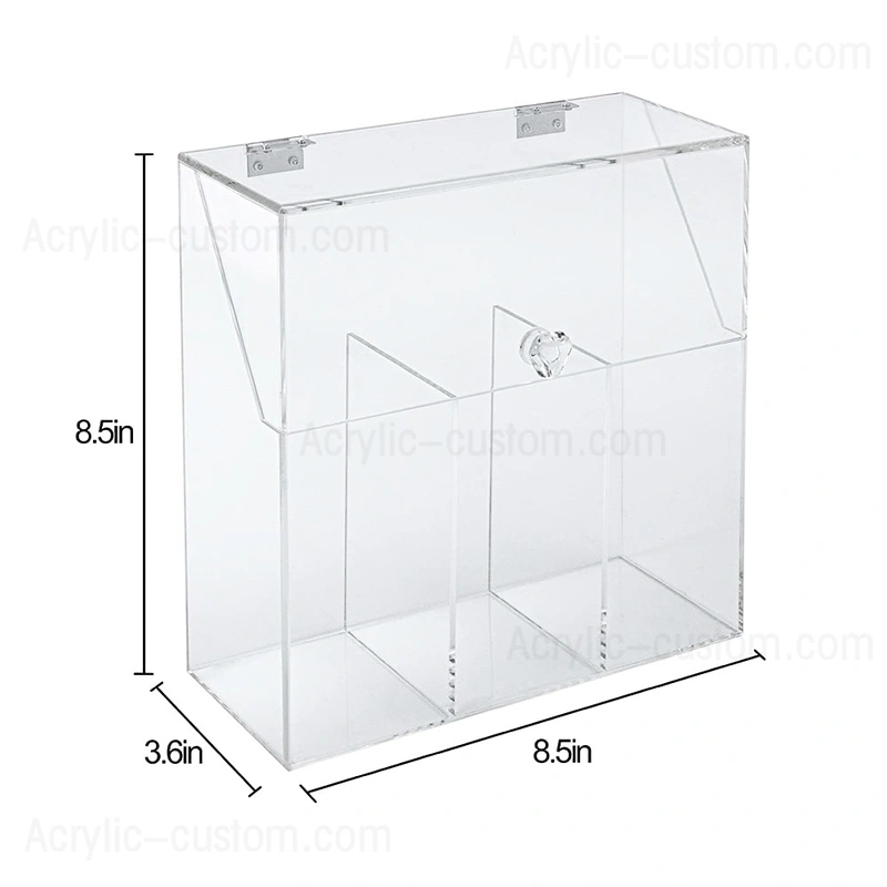 化粧ブラシホルダー用カバー付き卸売透明アクリルオーガナイザー 