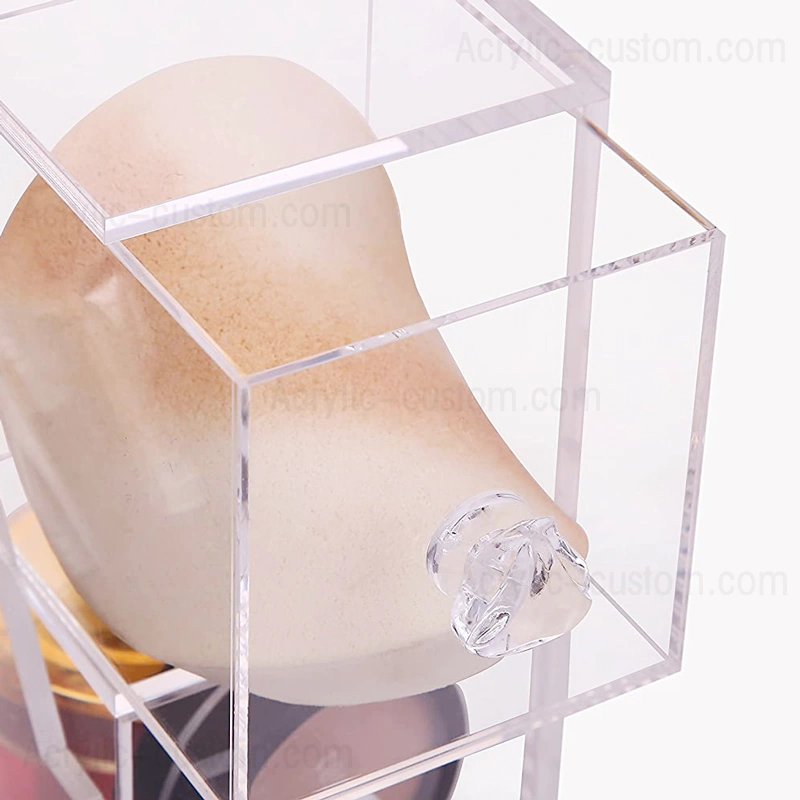 ブラシホルダー用DIYアクリルメイクアップオーガナイザー収納ボックス 