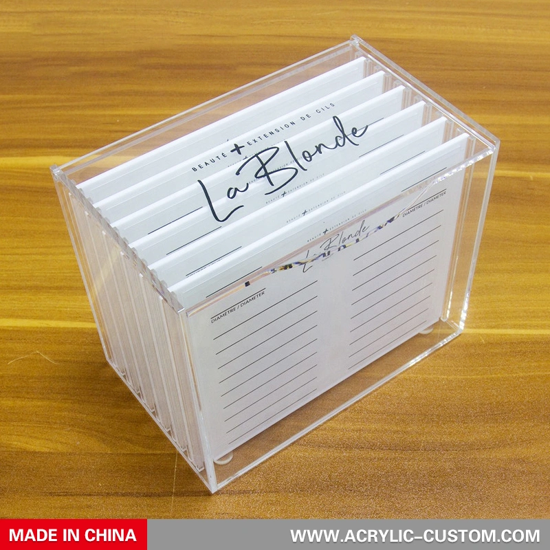 まつげ収納ケース、まつ毛エクステタイルオーガナイザー、ふた付き 