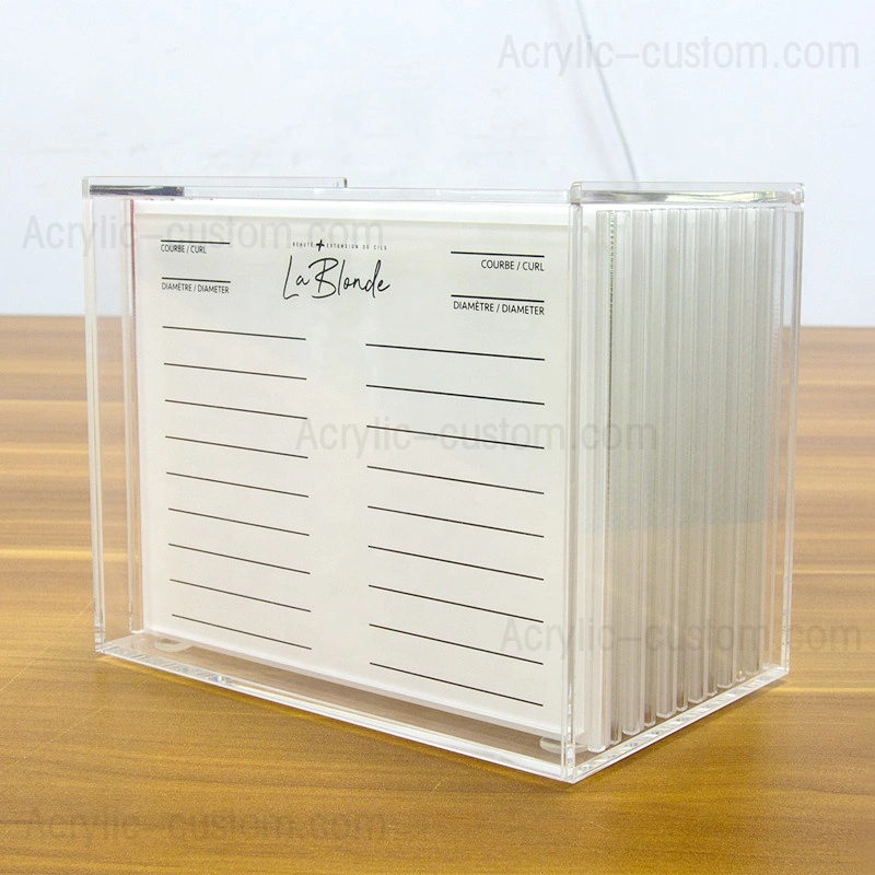 まつげ収納ケース、まつ毛エクステタイルオーガナイザー、ふた付き 