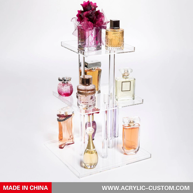 3-lagiger Parfüm-Tablett-Organizer – Make-up-Organizer aus Acryl