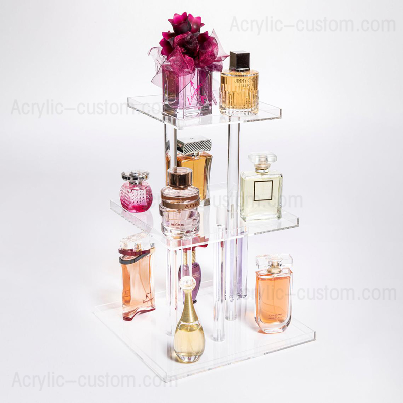 3 Tier Perfume Tray Organizer, Cheap Acrylic Makeup Organizer