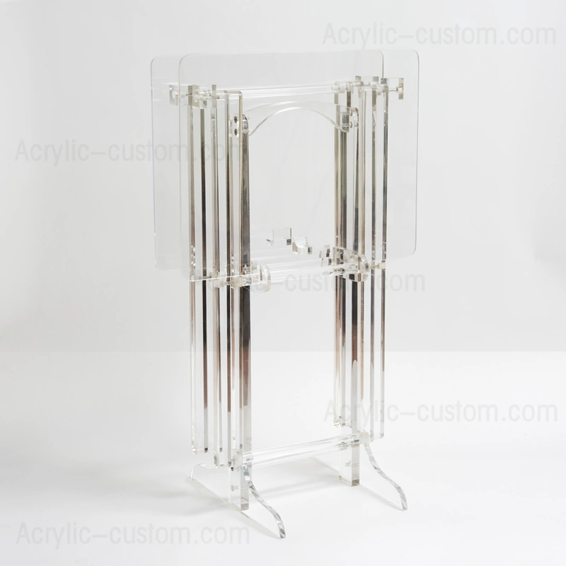 Clear Acrylic TV Tray, Acrylic Foldable Tray Table