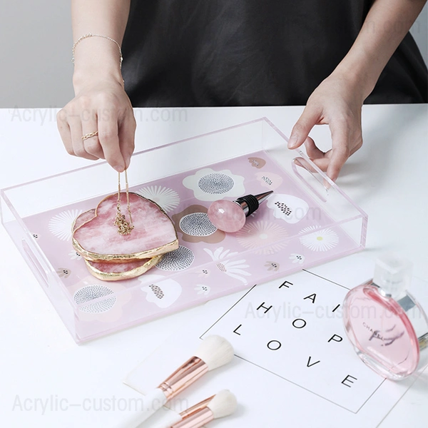 Large Acrylic Tray with Printed Patterns - Cheap Acrylic Trays