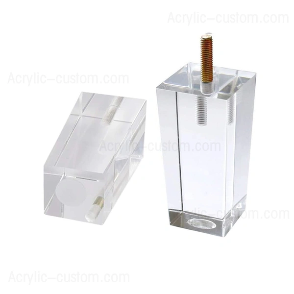カスタムクリアアクリル家具の脚、ソファの脚の卸売