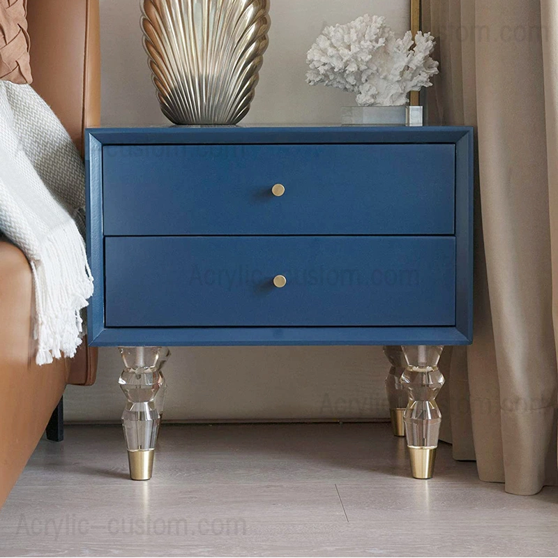 先細のアクリル家具の脚 モダンで透明な家具 ソファの足 