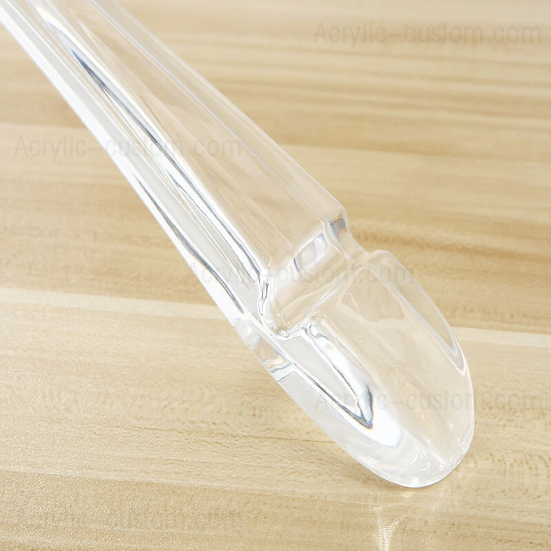 ゴールドフック付きクリアアクリルハンガー、アクリルハンガー卸売 