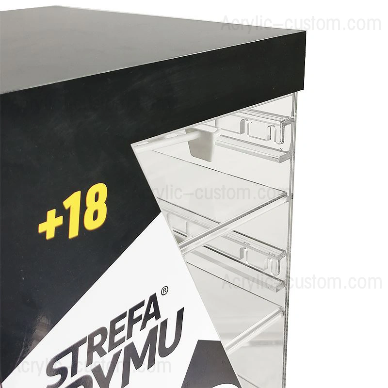 عرض عصير السجائر الإلكترونية المخصصة خزانات عرض الاكريليك مع قفل 
