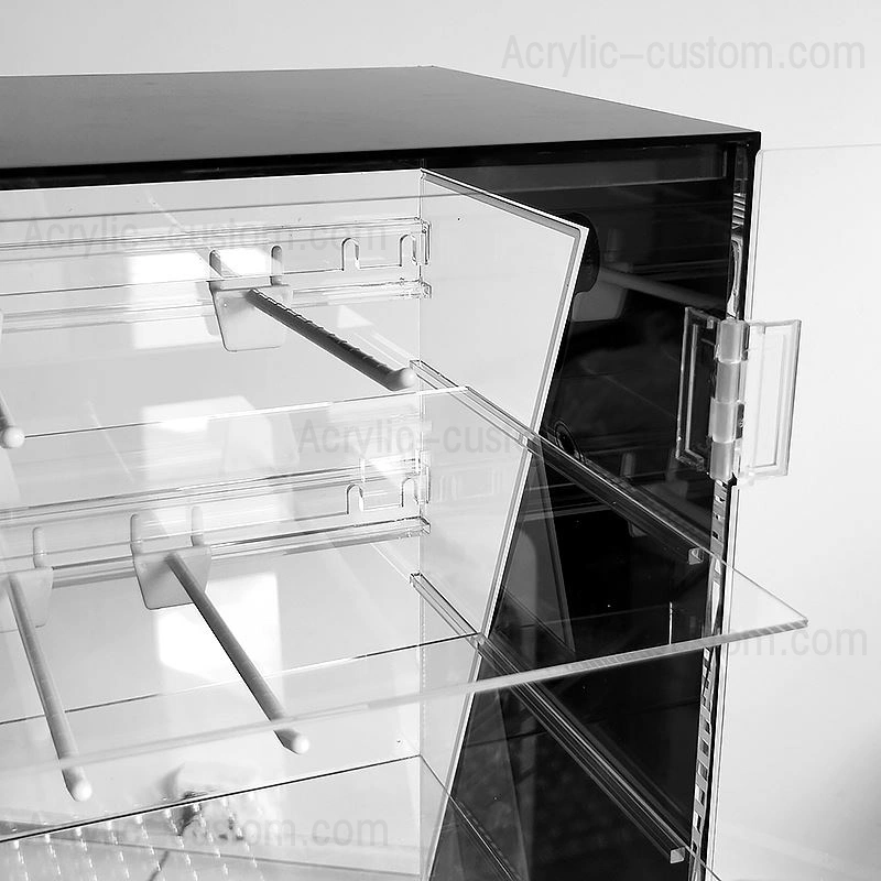 عرض عصير السجائر الإلكترونية المخصصة خزانات عرض الاكريليك مع قفل 