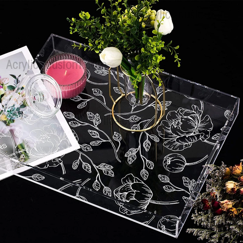 Luxury Restaurant Serving Trays - Cheap Clear Acrylic Trays Wholesale