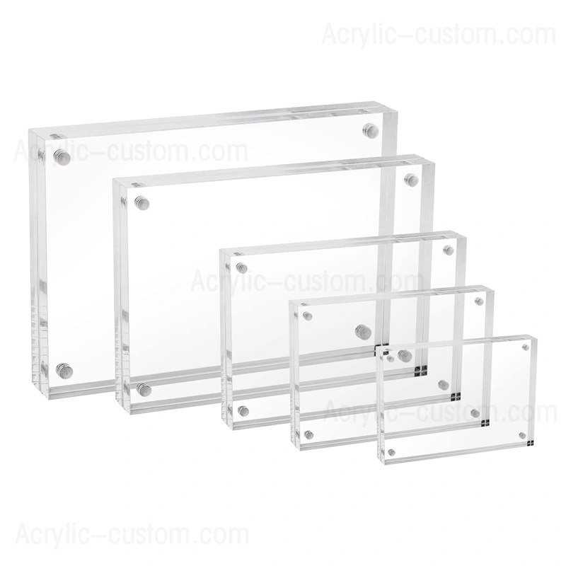 Acrylic Block Picture Frame - Magnetic Gift Acrylic Photo Frames