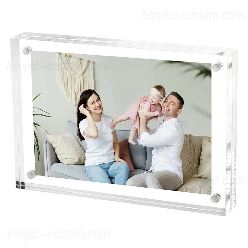 Acrylic Block Picture Frame - Magnetic Gift Acrylic Photo Frames
