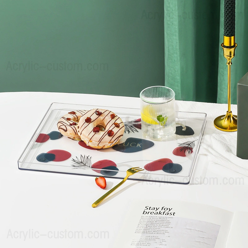 Factory Wholesale Decorative Trays Clear Acrylic Storage Trays