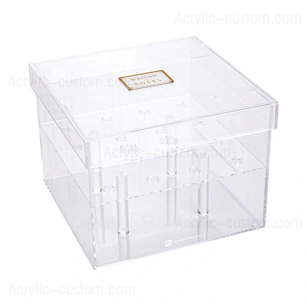 свадебная акриловая подарочная цветочная коробка - акриловая роза