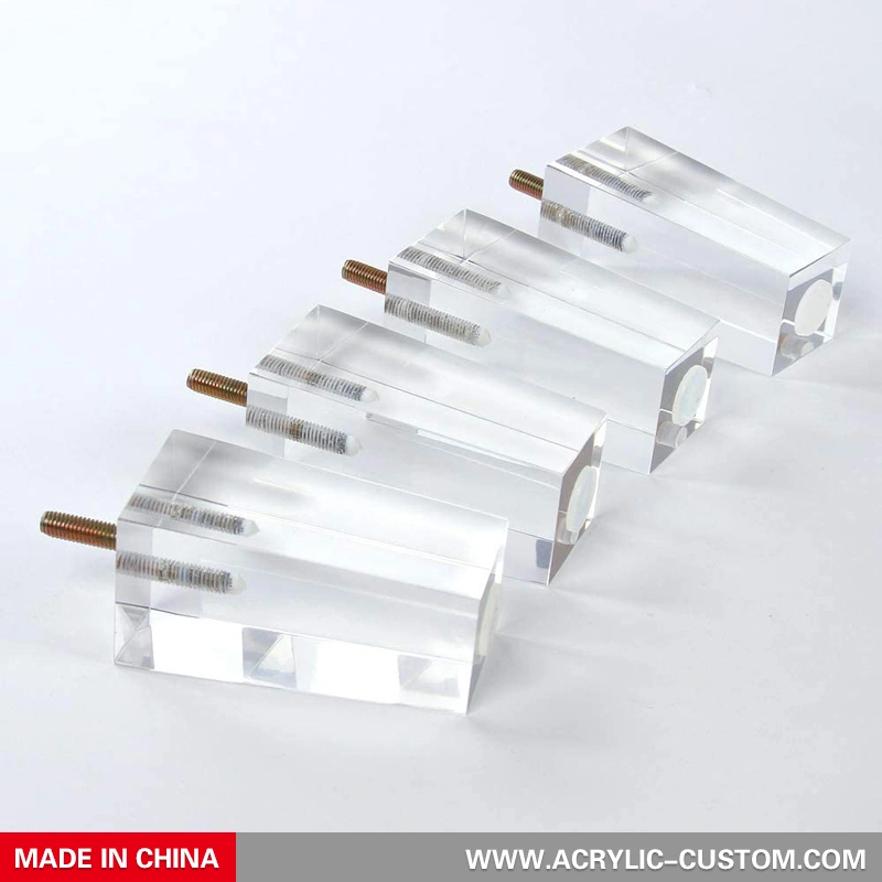 أرجل أكريليك بالجملة لأثاث الأريكة ، أقدام أثاث وسيت شفافة 