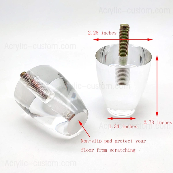 klare Acrylbeine für Möbelfüße, DIY-Tischbeine
