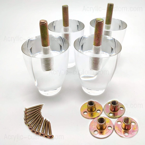 klare Acrylbeine für Möbelfüße, DIY-Tischbeine