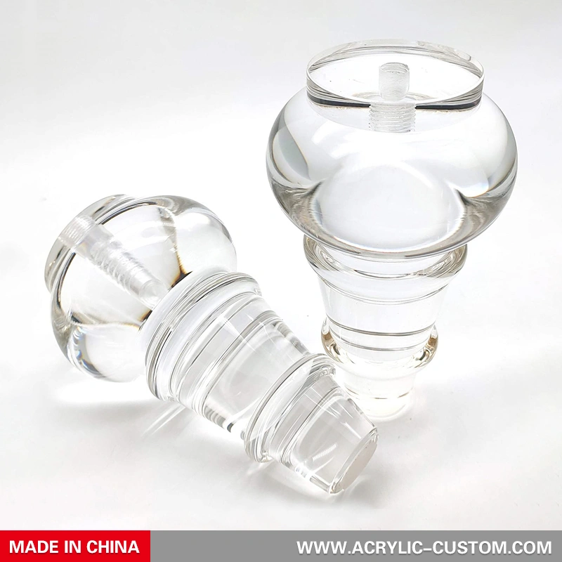 ひょうたん形の家具の足のための透明なアクリルの足diyのテーブルの足 