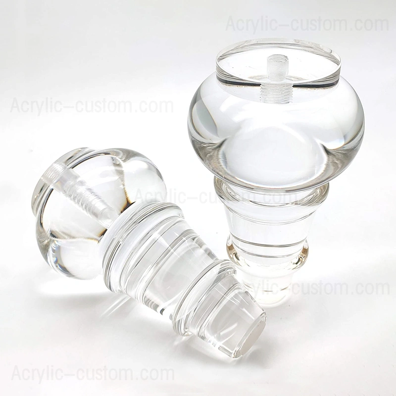 ひょうたん形の家具の足のための透明なアクリルの足diyのテーブルの足 