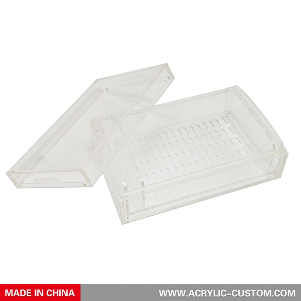Acrylic Humidor - Large Clear Cigar Storage Box