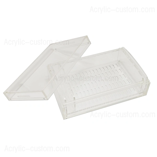 Acrylic Humidor - Large Clear Cigar Storage Box