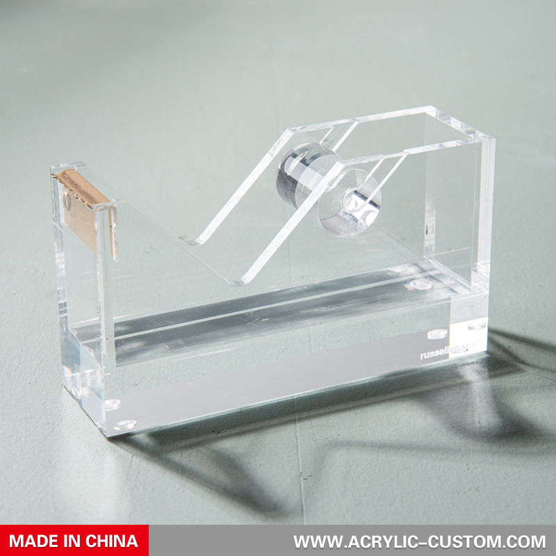 Clear Tape Dispenser, Acrylic Tape Dispenser and Stapler
