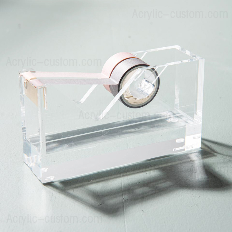 Clear Tape Dispenser, Acrylic Tape Dispenser and Stapler