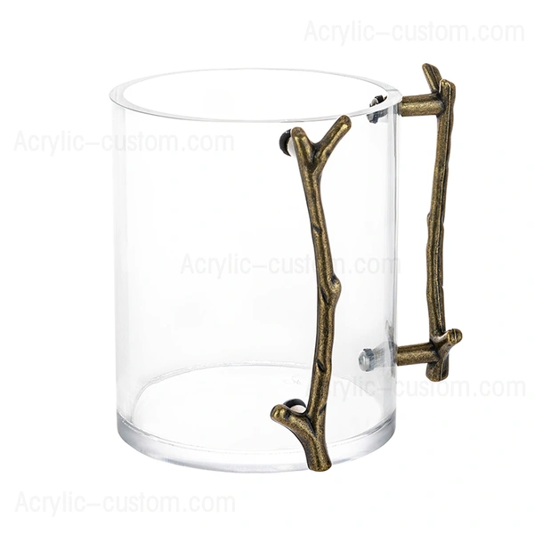Waschbecher Judaica, Lucite-Waschbecher mit Metallgriff