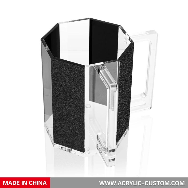 洗浄カップユダイカ、アクリルハンドル付きルーサイト六角形洗浄カップ 