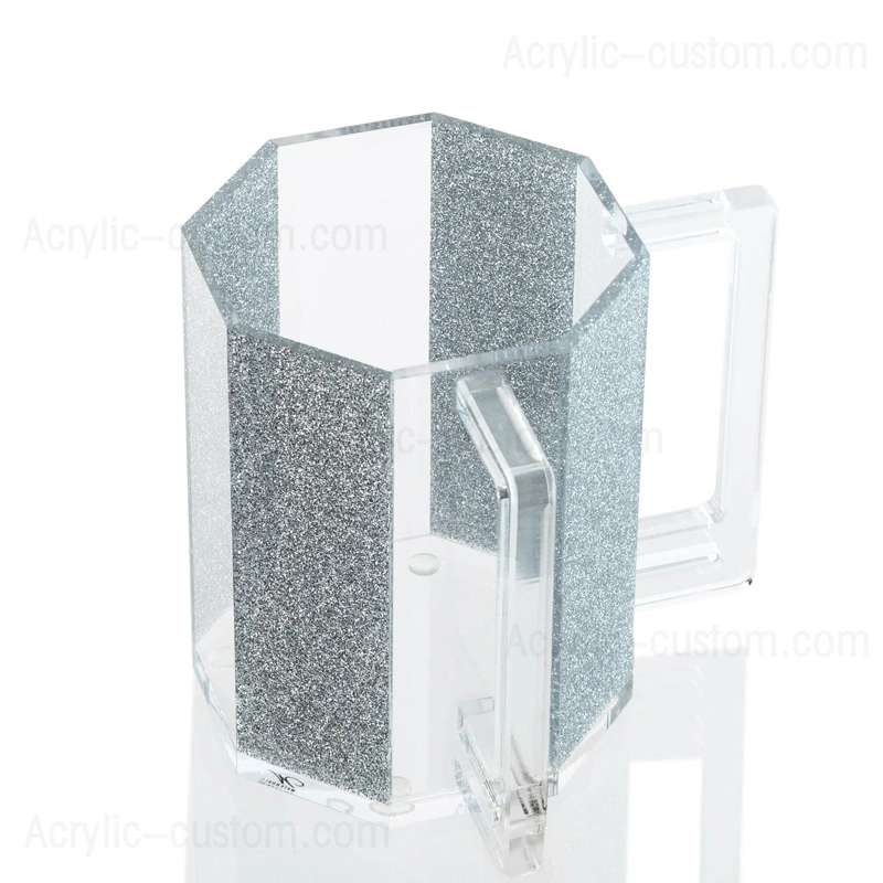 洗浄カップユダイカ、アクリルハンドル付きルーサイト六角形洗浄カップ 