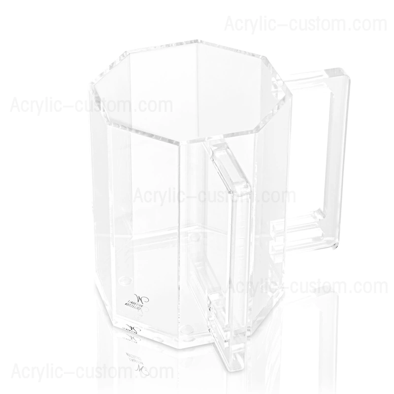 洗浄カップユダイカ、アクリルハンドル付きルーサイト六角形洗浄カップ 