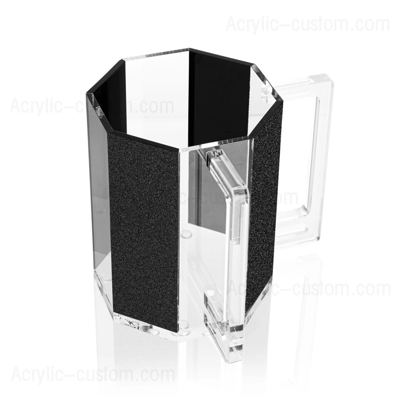 洗浄カップユダイカ、アクリルハンドル付きルーサイト六角形洗浄カップ 