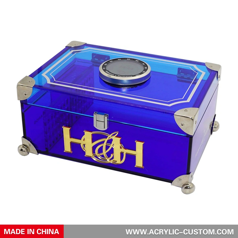 акриловый хьюмидор с цифровым гигрометром - фабрика шкафов для хьюмидоров для сигар