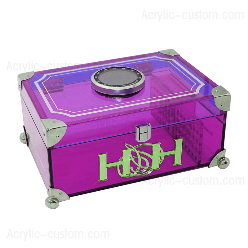 акриловый хьюмидор с цифровым гигрометром - фабрика шкафов для хьюмидоров для сигар