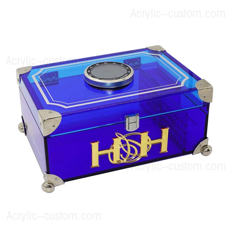 акриловый хьюмидор с цифровым гигрометром - фабрика шкафов для хьюмидоров для сигар