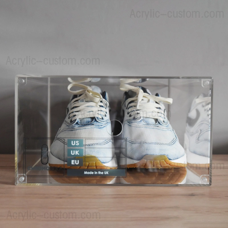 磁気靴箱アクリルスニーカーディスプレイ-アクリルボックス工場 