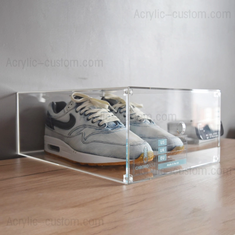 Magnetic Shoe Box Acrylic Sneaker Display - Acrylic Box Factory