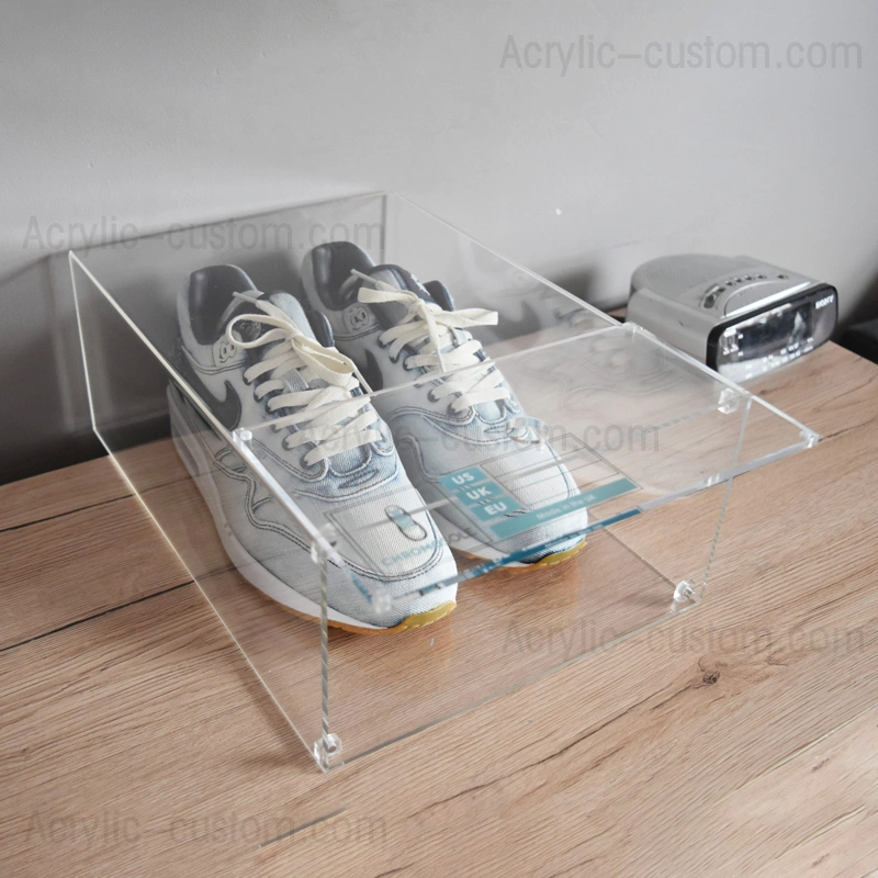 磁気靴箱アクリルスニーカーディスプレイ-アクリルボックス工場 