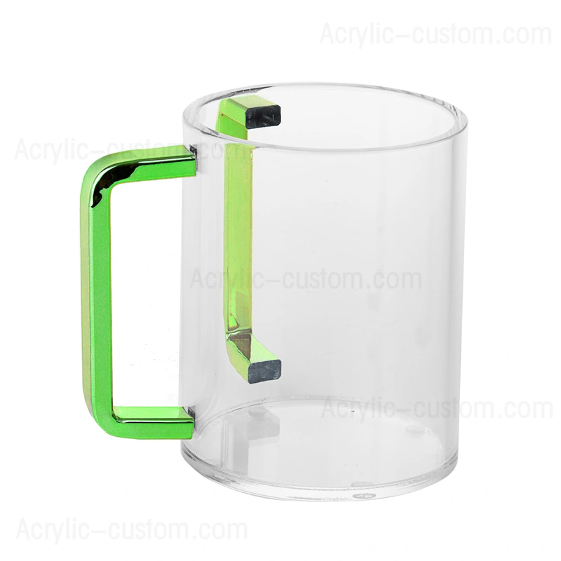 安い洗濯カップ、金のハンドルが付いているルーサイト洗濯カップ 