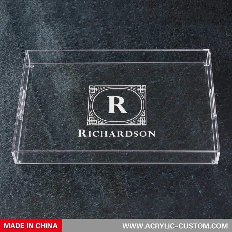 Acrylic Tray, Clear Service Tray with Custom Private LOGO