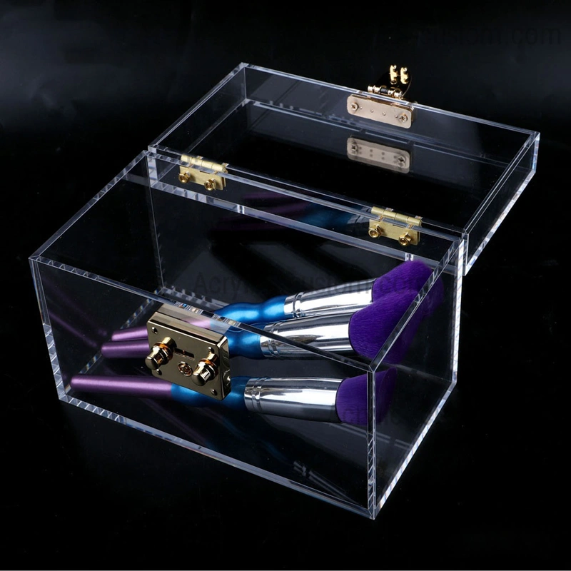 卸売結婚式のカードボックス、ロック付きの透明なアクリルギフトボックス 