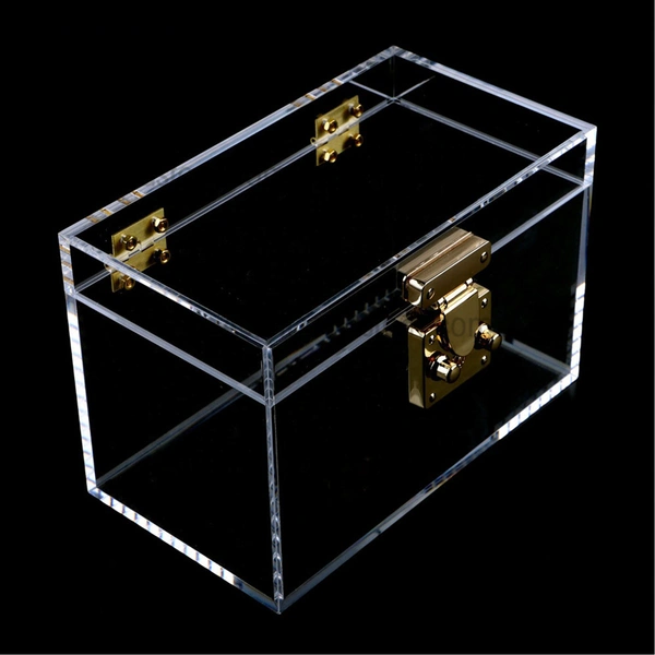 Hochzeitskartenbox im Großhandel, klare Acryl-Geschenkbox mit Schloss