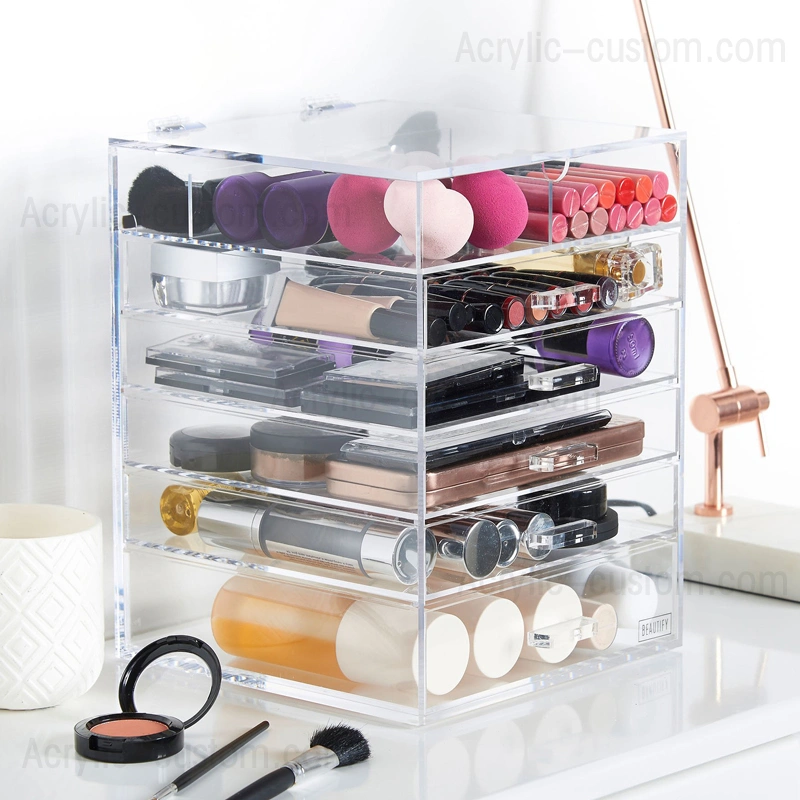 安い大型メイクアップオーガナイザー| アクリルメイクアップオーガナイザー卸売工場