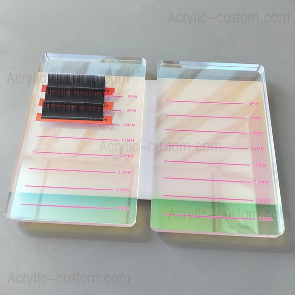 Wimpernpalette aus Acryl mit bunten Wimpernkacheln für Wimpernverlängerungsarbeiten