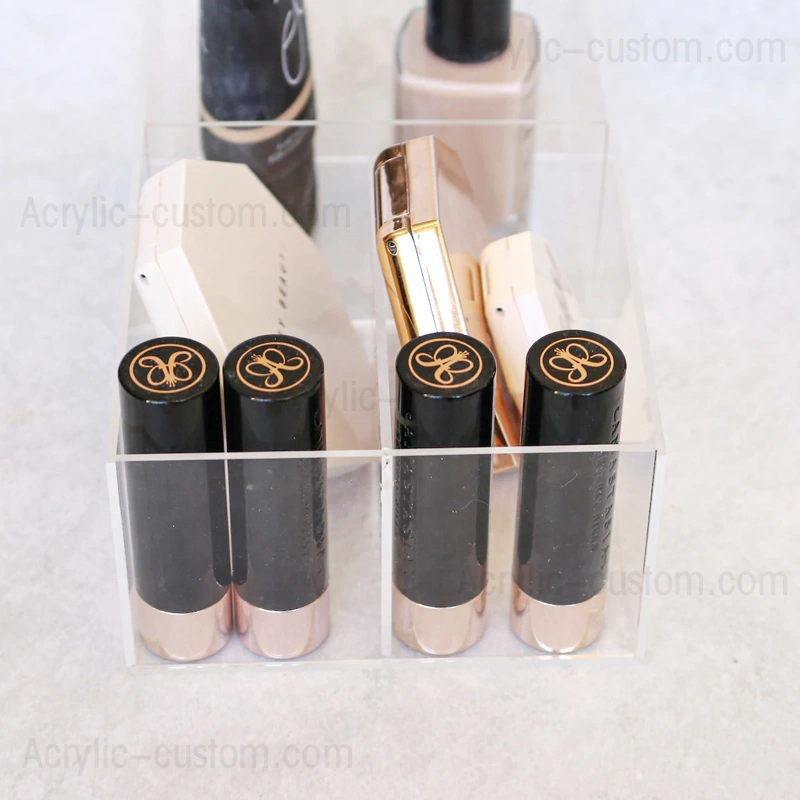 透明アクリルオーガナイザー、化粧台化粧収納ボックス 