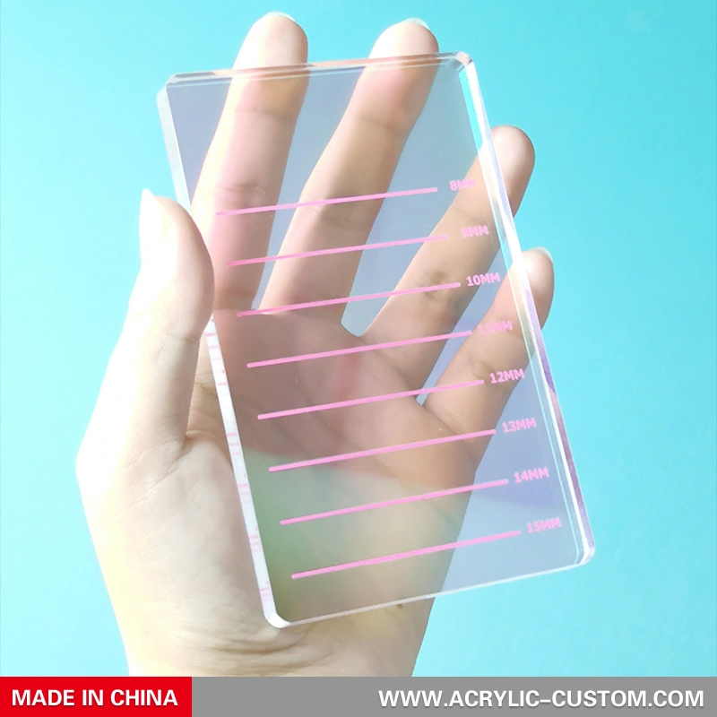 まつげエクステ用の色を変える再利用可能なラッシュタイルガラスまつげパレット 