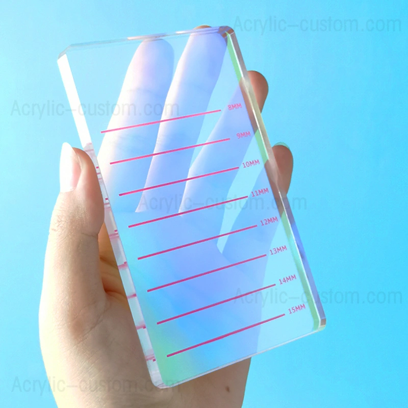 まつげエクステ用の色を変える再利用可能なラッシュタイルガラスまつげパレット 